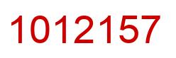Number 1012157 red image