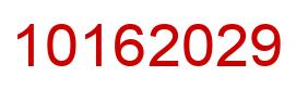 Number 10162029 red image
