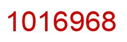 Number 1016968 red image