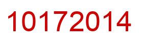 Number 10172014 red image