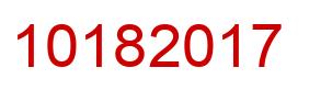 Number 10182017 red image