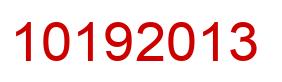 Number 10192013 red image