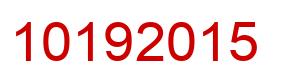 Number 10192015 red image