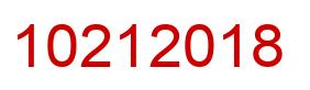 Number 10212018 red image