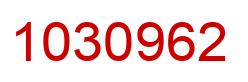 Número 1030962 imagen rojo