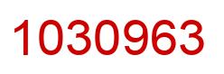 Número 1030963 imagen rojo