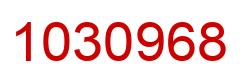 Number 1030968 red image