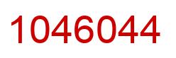 Número 1046044 imagen rojo
