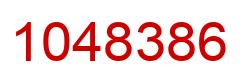 Number 1048386 red image