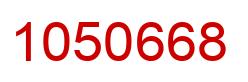 Número 1050668 imagen rojo