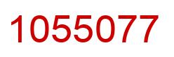 Number 1055077 red image