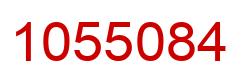 Number 1055084 red image