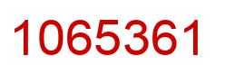 Número 1065361 imagen rojo
