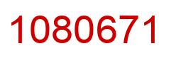 Número 1080671 imagen rojo