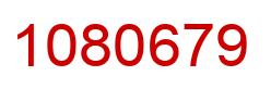 Número 1080679 imagen rojo