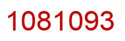Number 1081093 red image