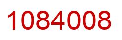 Número 1084008 imagen rojo