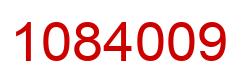 Number 1084009 red image