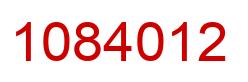 Número 1084012 imagen rojo