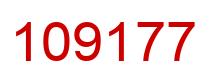 Número 109177 imagen rojo