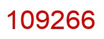 Number 109266 red image