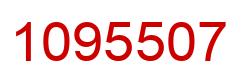 Number 1095507 red image