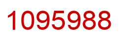 Number 1095988 red image
