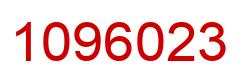 Number 1096023 red image
