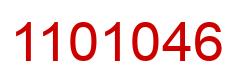 Número 1101046 imagen rojo