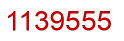 Number 1139555 red image