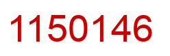 Number 1150146 red image