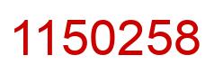 Número 1150258 imagen rojo