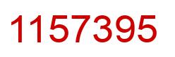 Number 1157395 red image