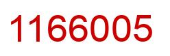 Número 1166005 imagen rojo