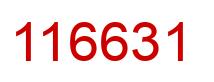 Número 116631 imagen rojo
