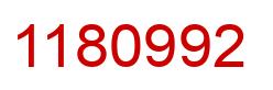Número 1180992 imagen rojo