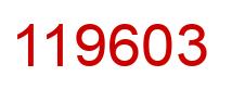 Número 119603 imagen rojo