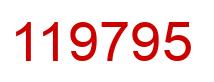 Número 119795 imagen rojo