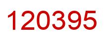 Number 120395 red image