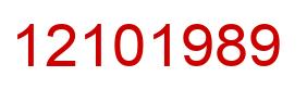 Number 12101989 red image