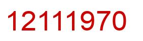 Número 12111970 imagen rojo