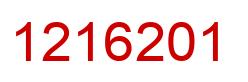 Number 1216201 red image