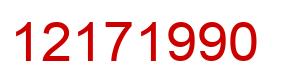 Number 12171990 red image