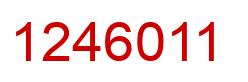 Número 1246011 imagen rojo