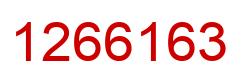 Number 1266163 red image