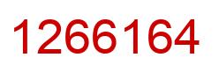 Number 1266164 red image