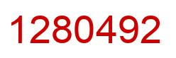 Number 1280492 red image