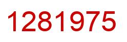 Number 1281975 red image