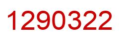 Number 1290322 red image