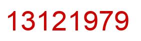 Número 13121979 imagen rojo